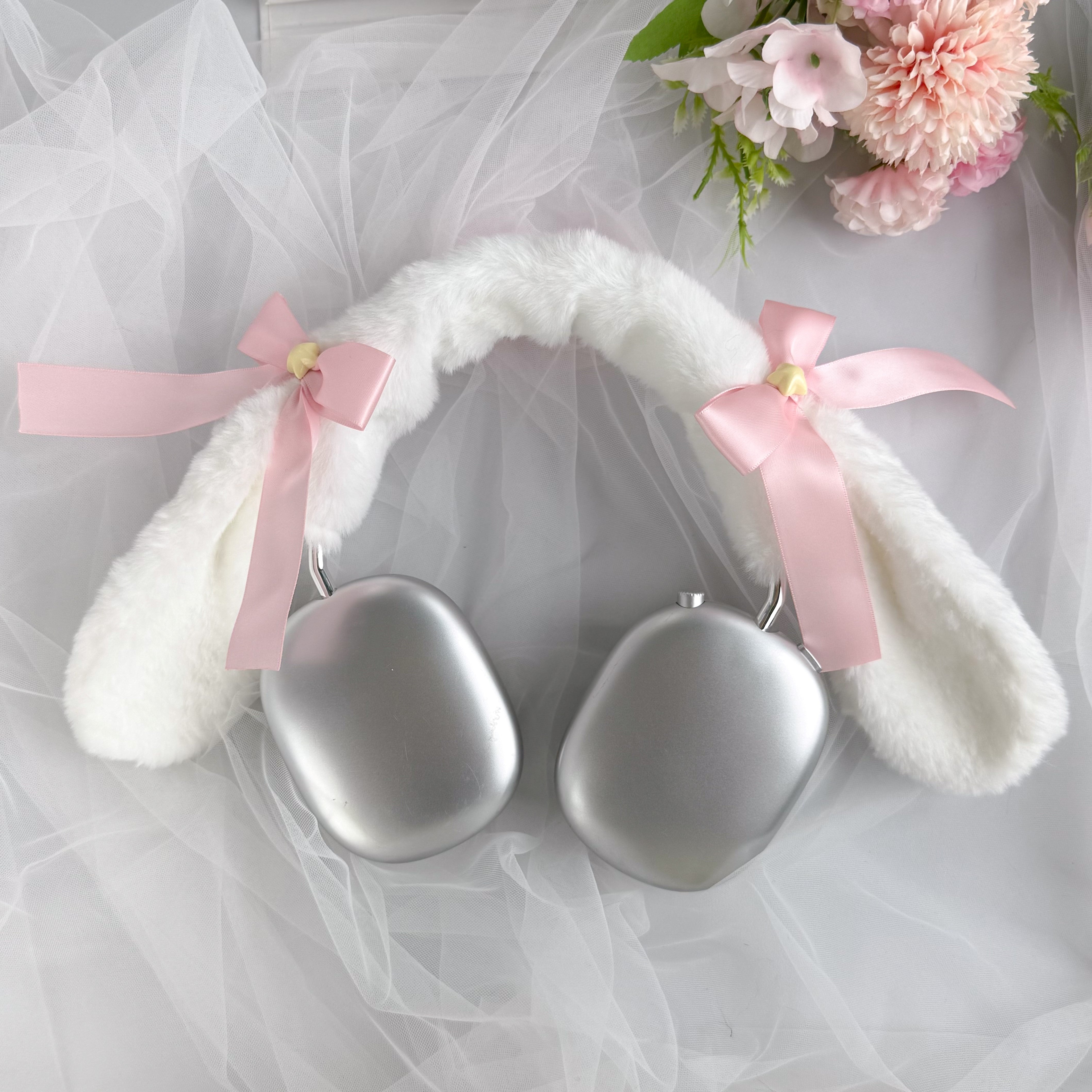 Cinnamoroll Ear Headphone Cover with Pink Bow