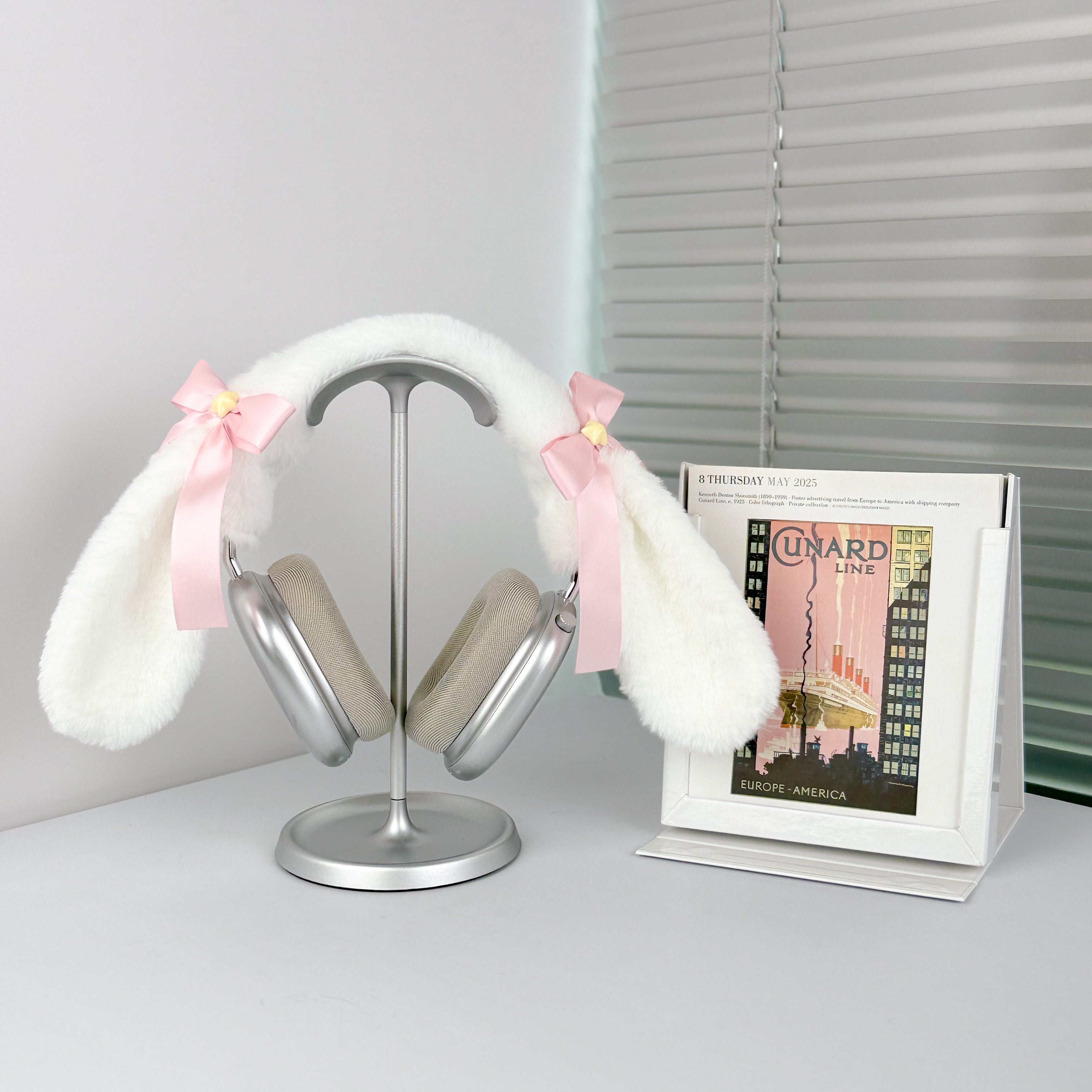 Cinnamoroll Ear Headphone Cover with Pink Bow