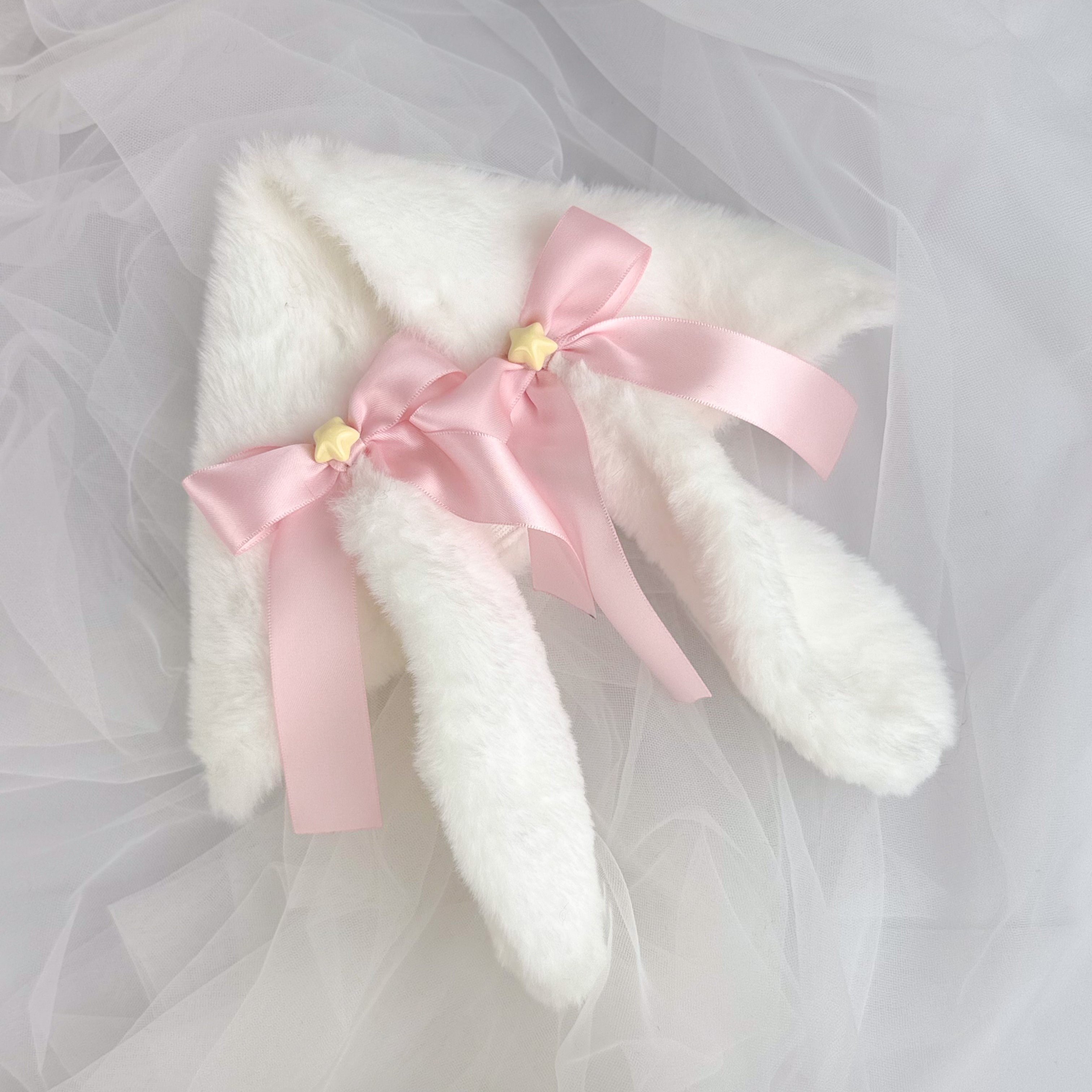 Cinnamoroll Ear Headphone Cover with Pink Bow