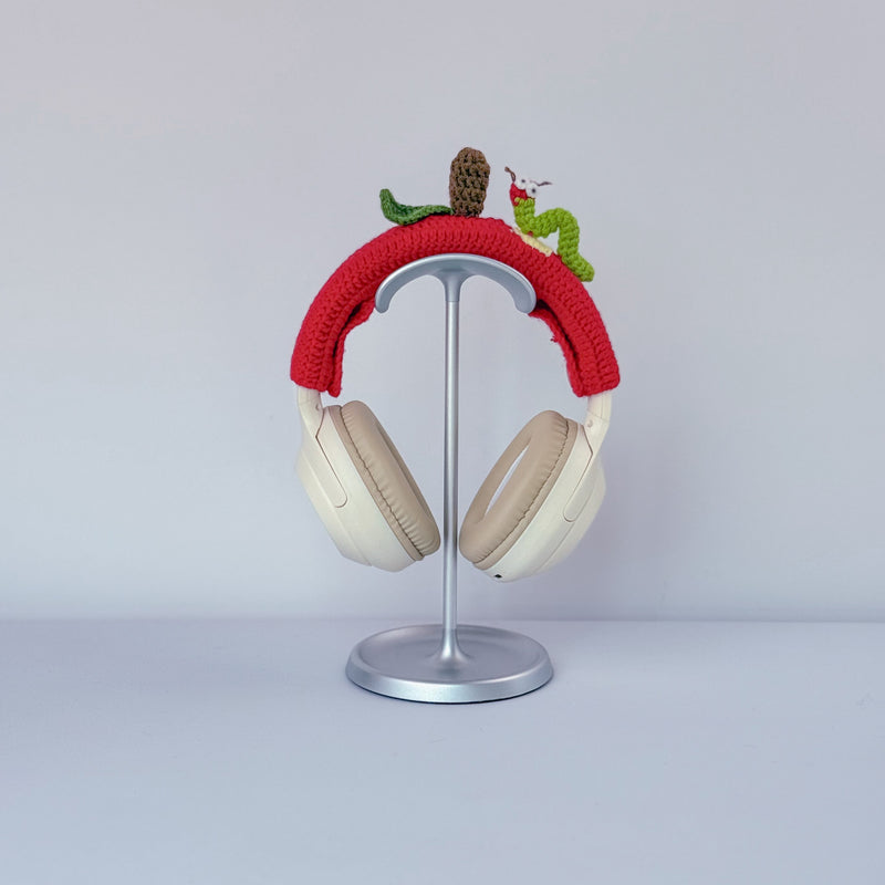 Crochet Caterpillar Headphone Cover