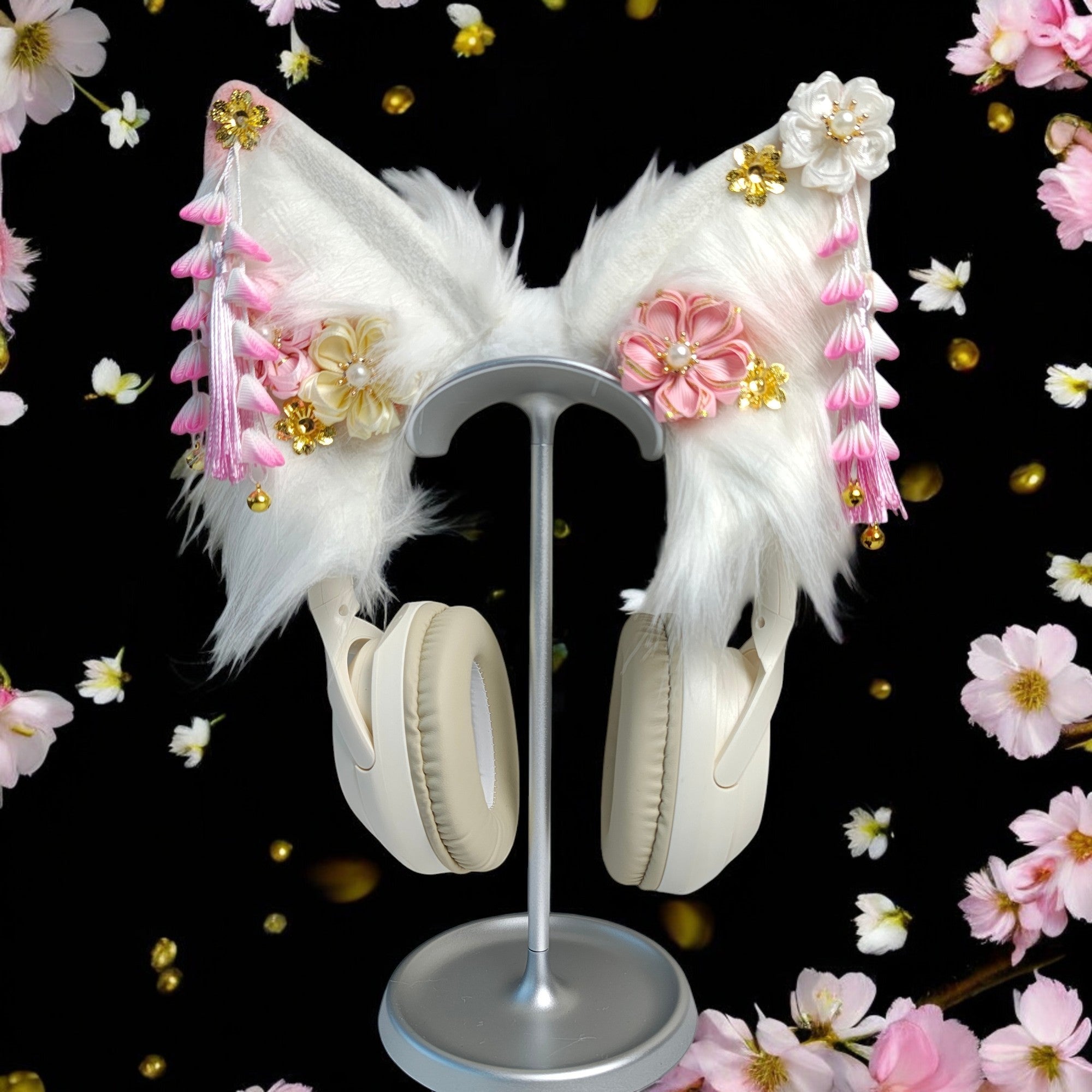 Sakura Fox Ear Headphone Cover