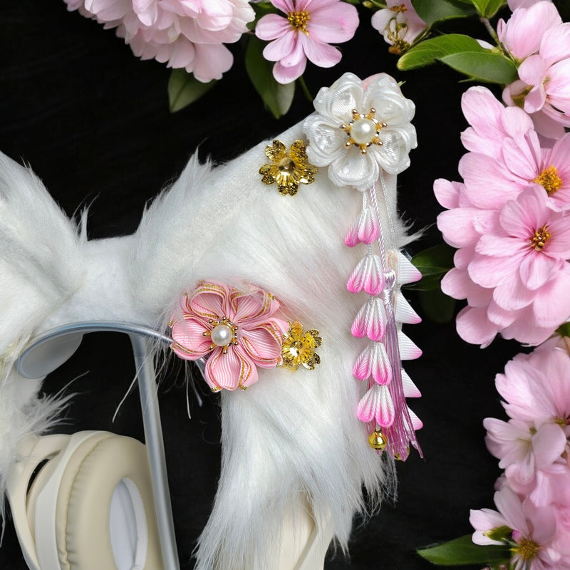 Sakura Fox Ear Headphone Cover