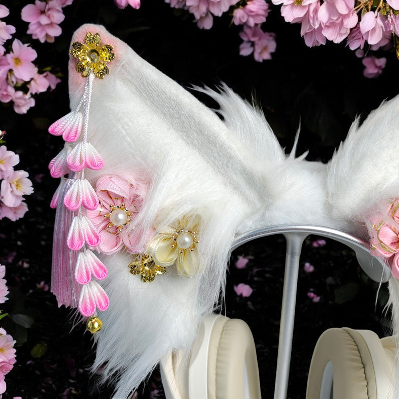 Sakura Fox Ear Headphone Cover
