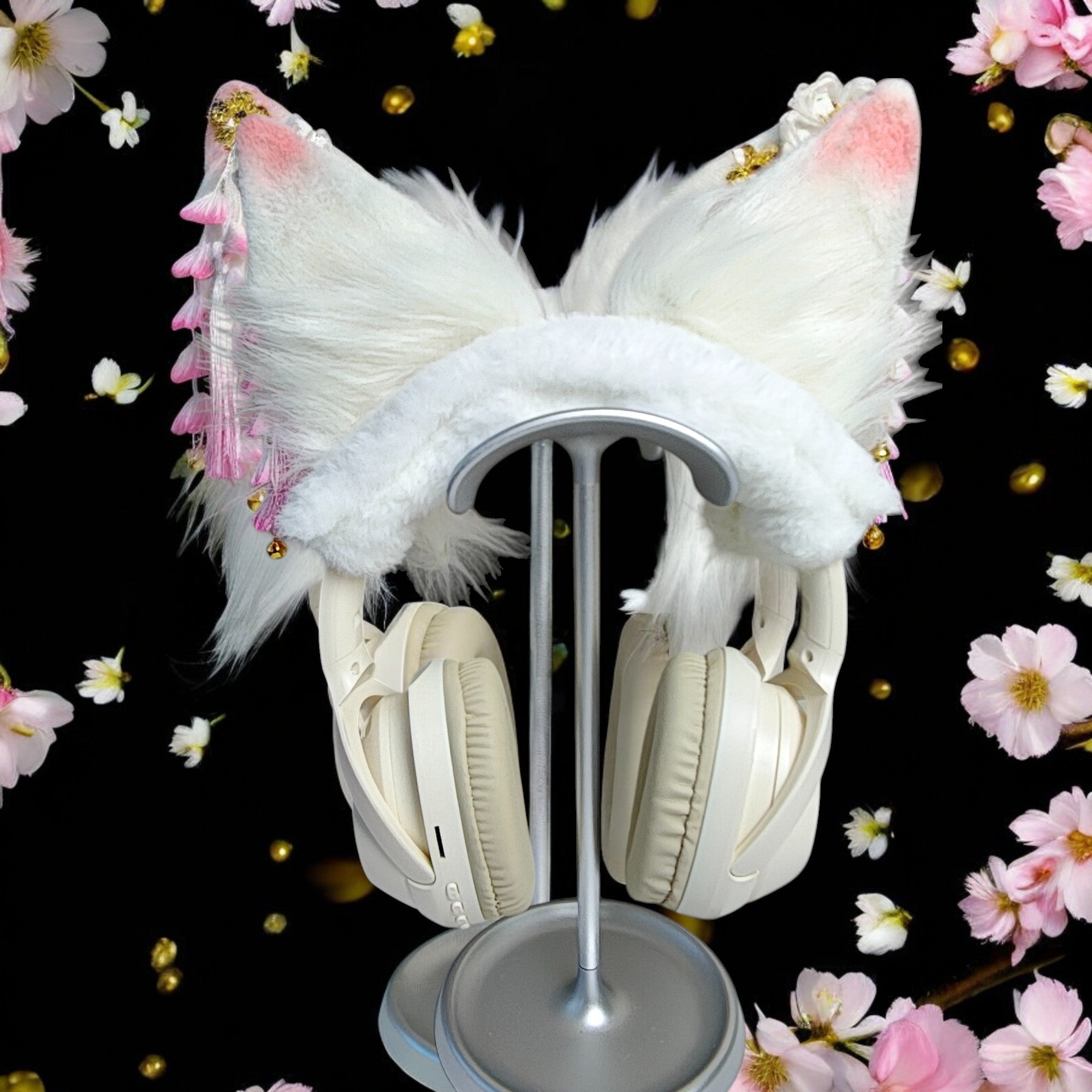 Sakura Fox Ear Headphone Cover
