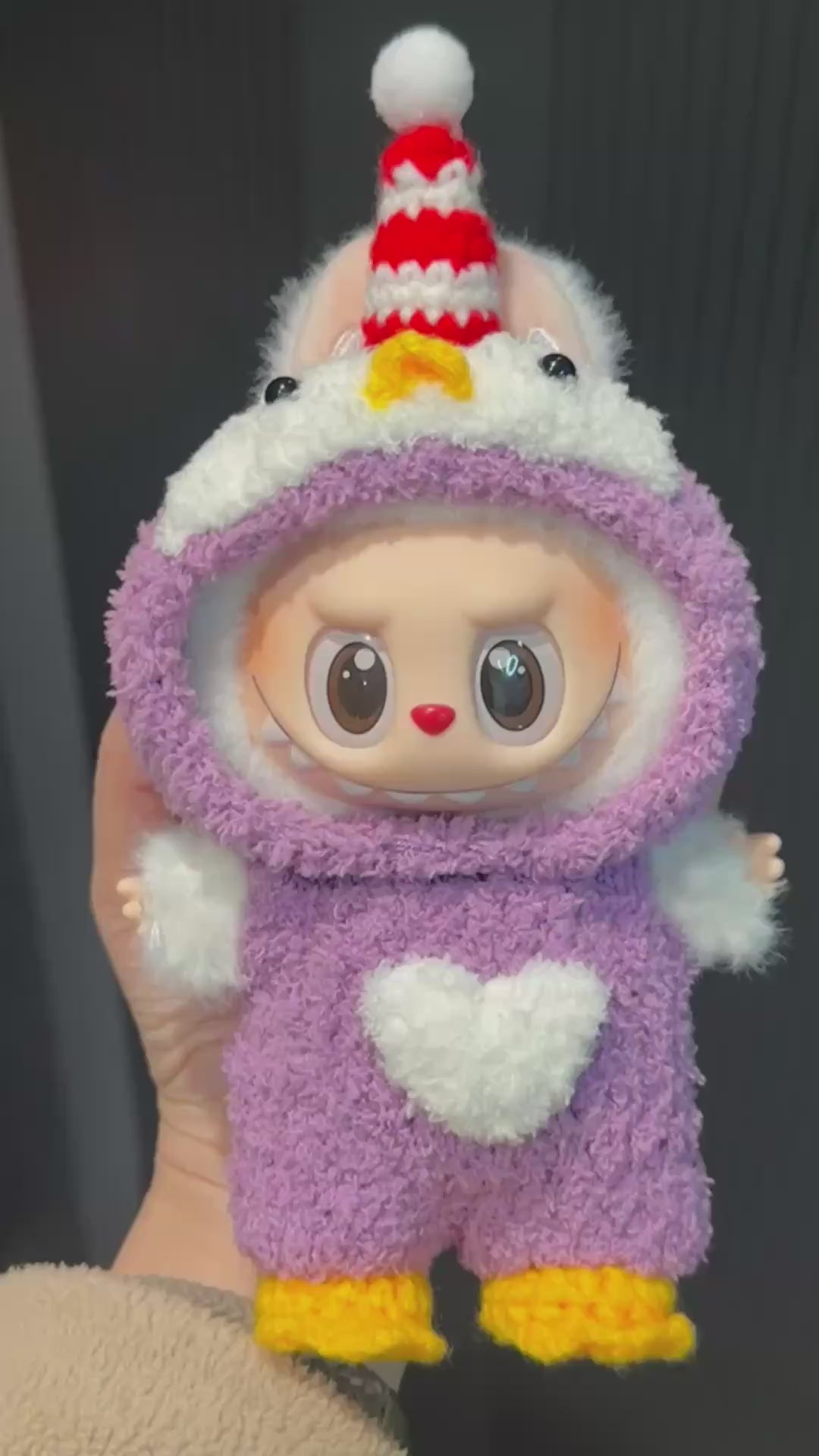 Whimsical Labubu Plush Outfit – Cozy, Vibrant & Collectible for Imaginative Play - Video 1