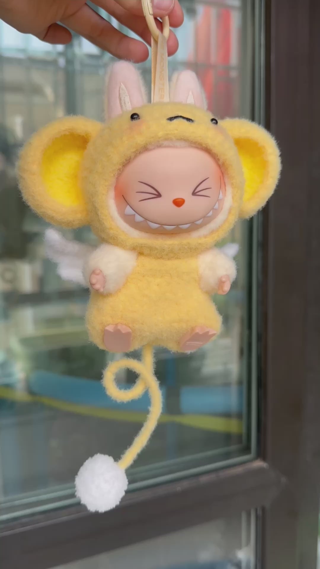 Labubu Doll Outfit: Whimsical Wings, Overalls & Hat for POPMART Dolls – Soft, Durable & Customizable - Video 1