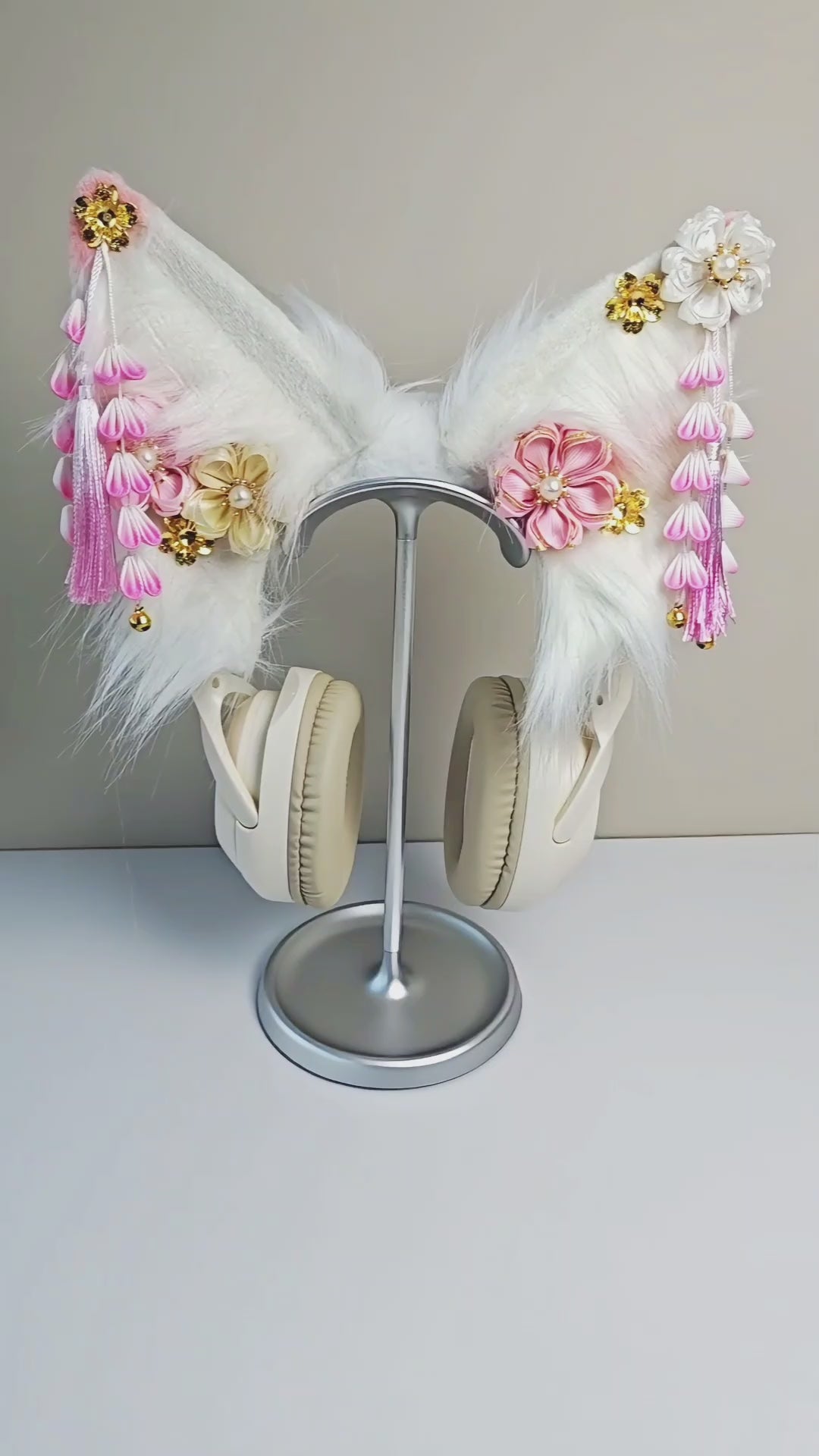 Sakura Fox Ear Headphone Cover