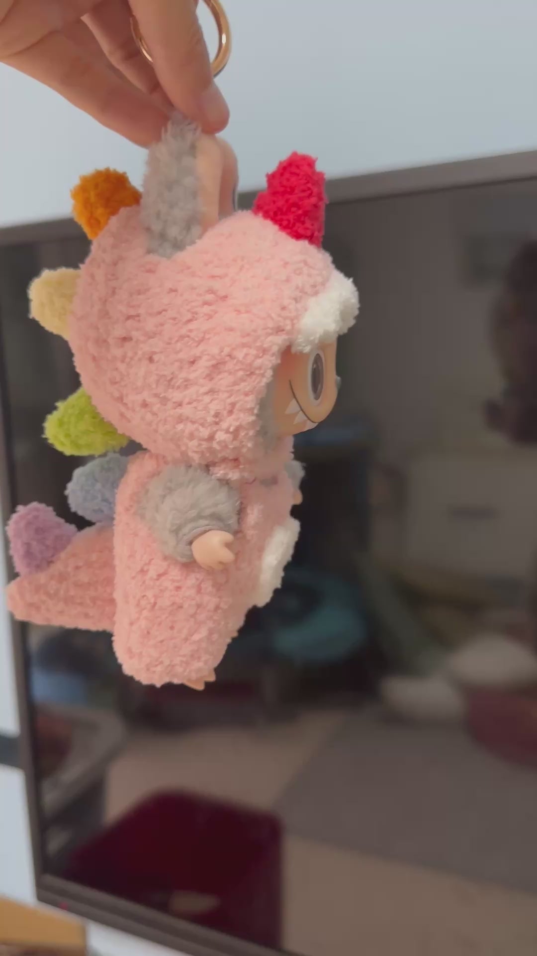 Adorable Plush Dino Outfit for Labubu – Soft, Huggable & Customizable Collectible Costume - Video 1