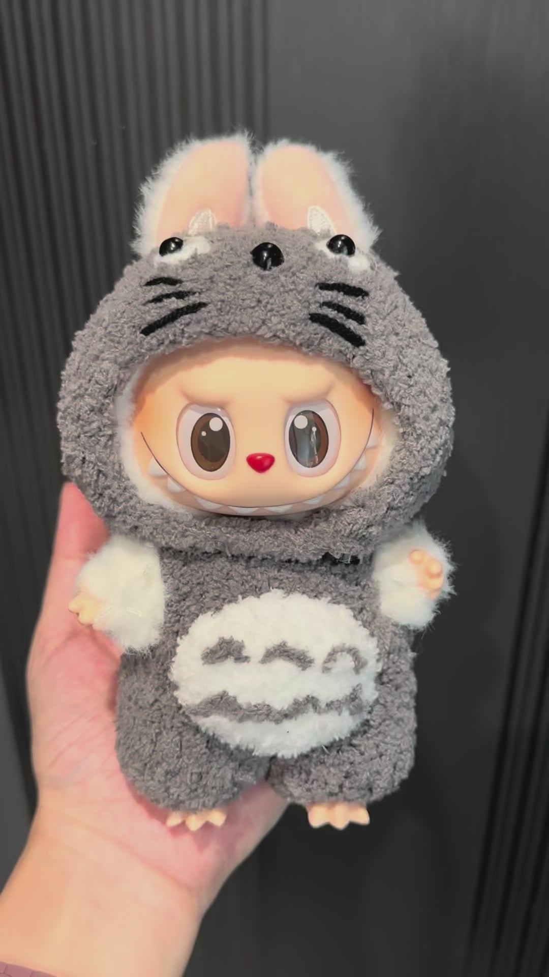 Adorable Labubu Doll in Plush Totoro Outfit – Collectible & Playful - Video 1