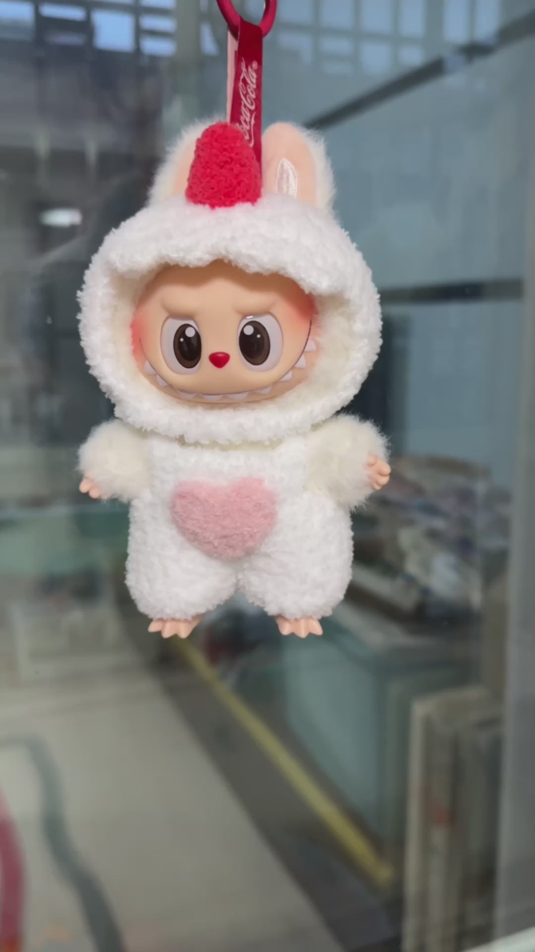 Whimsical Labubu Plush Outfit – Heart-Adorned, Vibrant & Collectible - Video 1