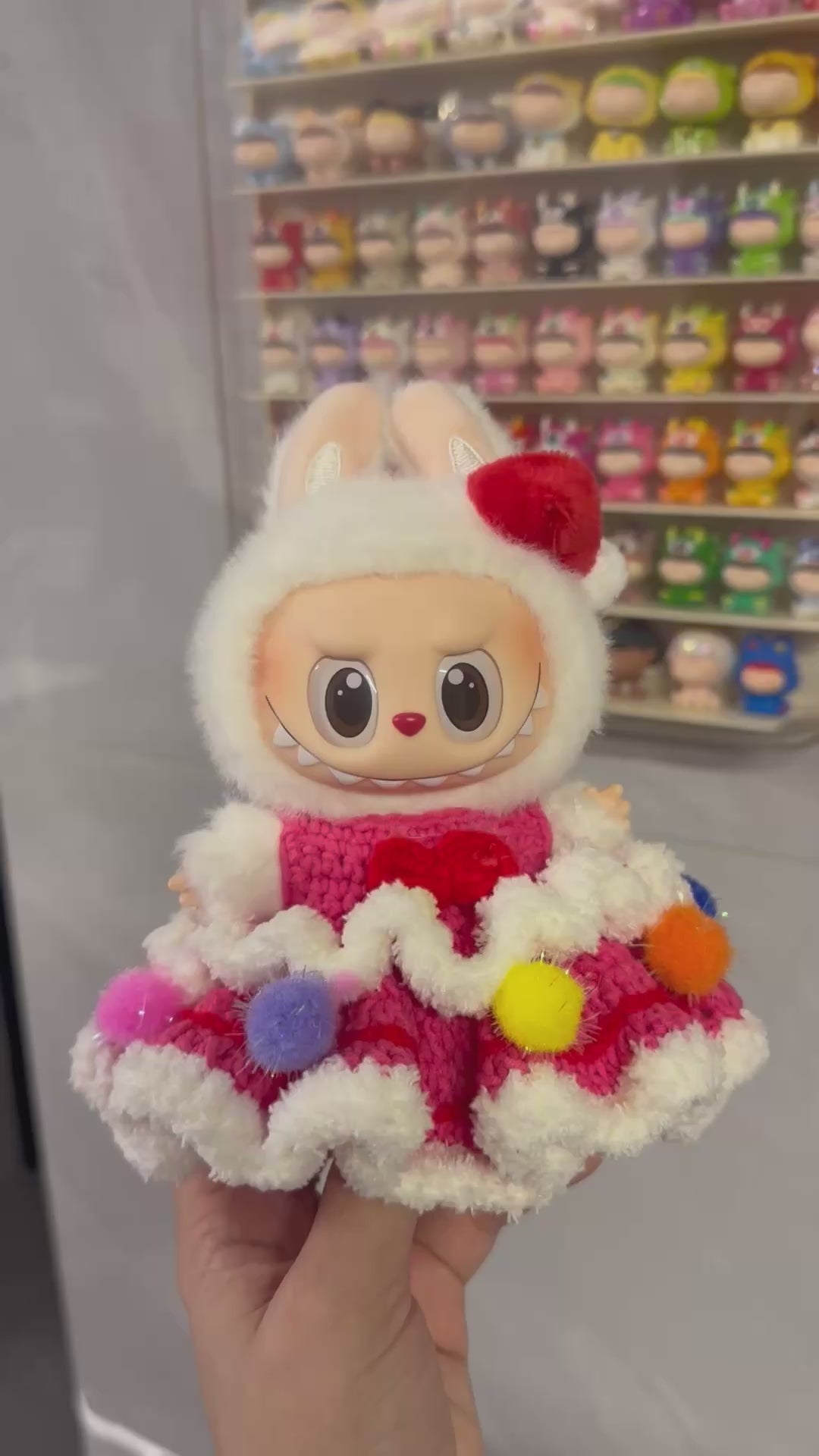 Handcrafted LABUBU Doll Outfit – Plush, Vibrant & Whimsical Collectible Accessory - Video 1