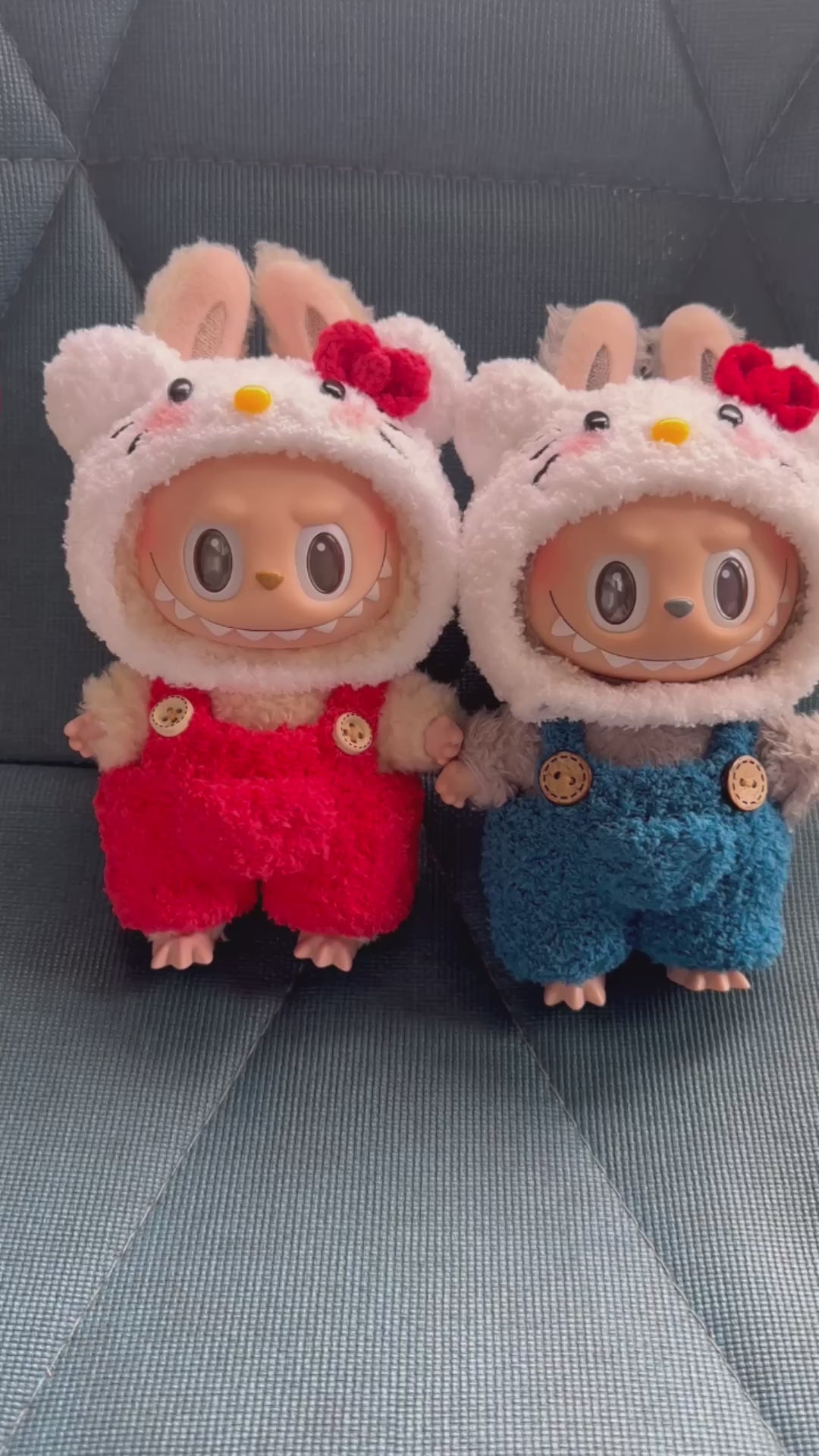 Adorable Labubu x Hello Kitty Plush Outfits – Soft, Vibrant & Collectible! - Video 1